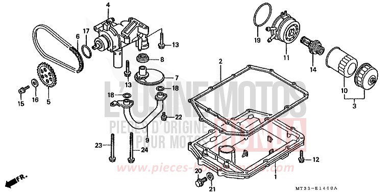 OELPUMPE von Pan-European ABS CANDY GLORY RED-U (R101DA) von 1993